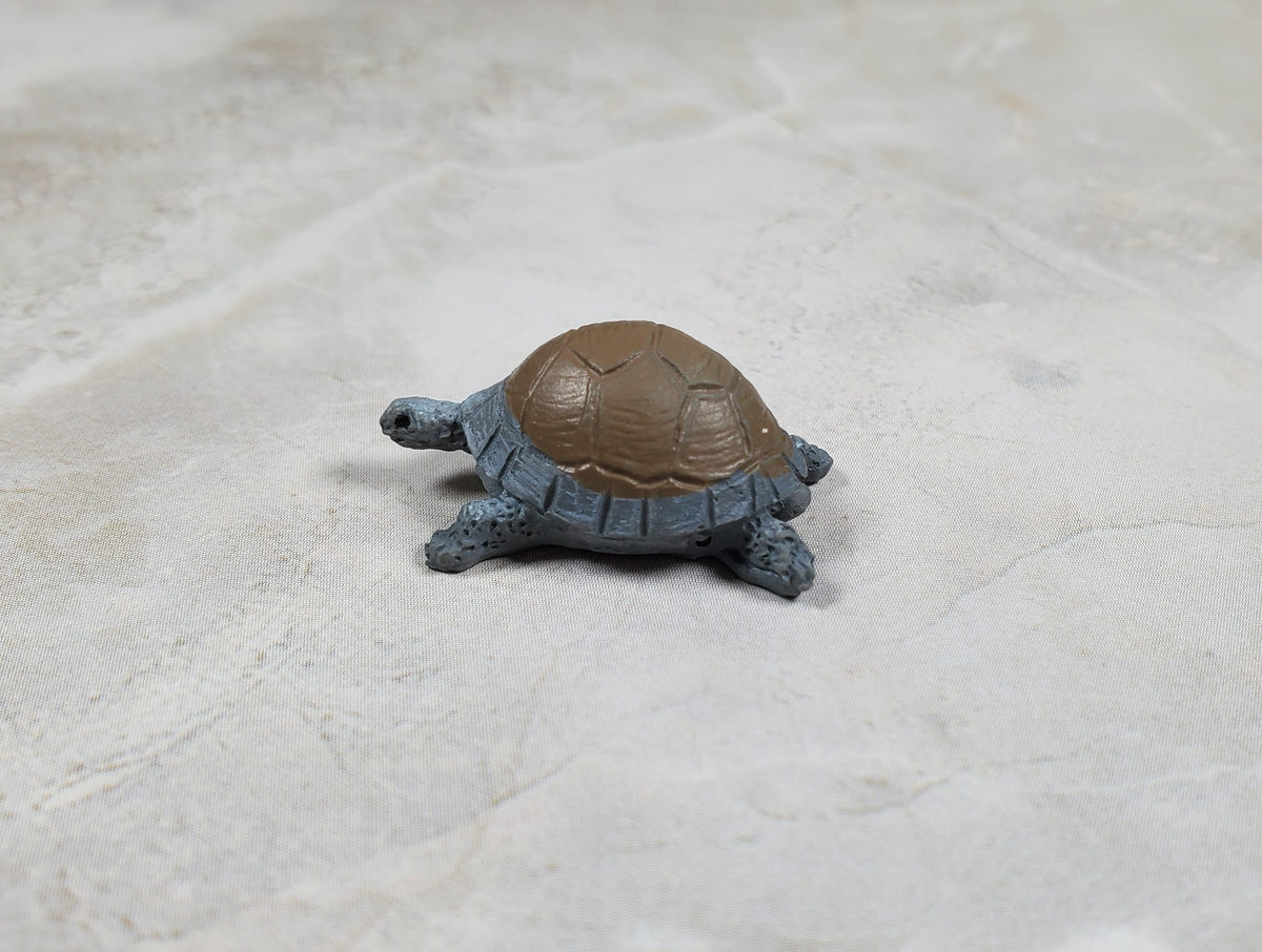 Dollhouse Miniature Tortoise Turtle 1:12 Scale Reptile Pet Resin