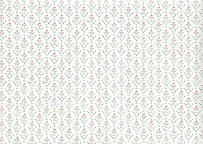 Dollhouse Wallpaper Dainty Daises 3 Sheets White Pink Green Blue