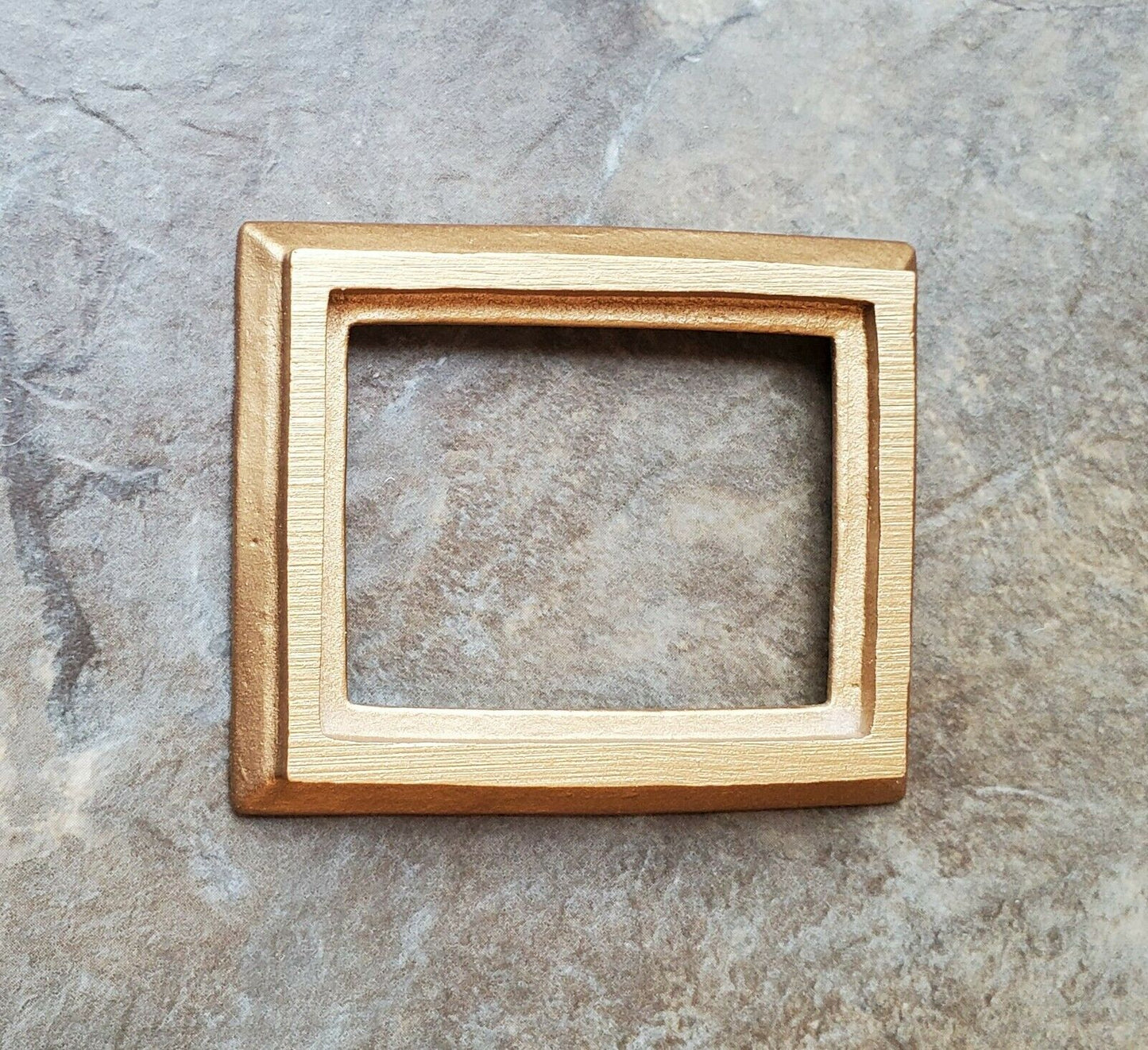 Dollhouse Mini Picture Frame Fancy Gold for Painting 1:12 Scale Miniature Accessory