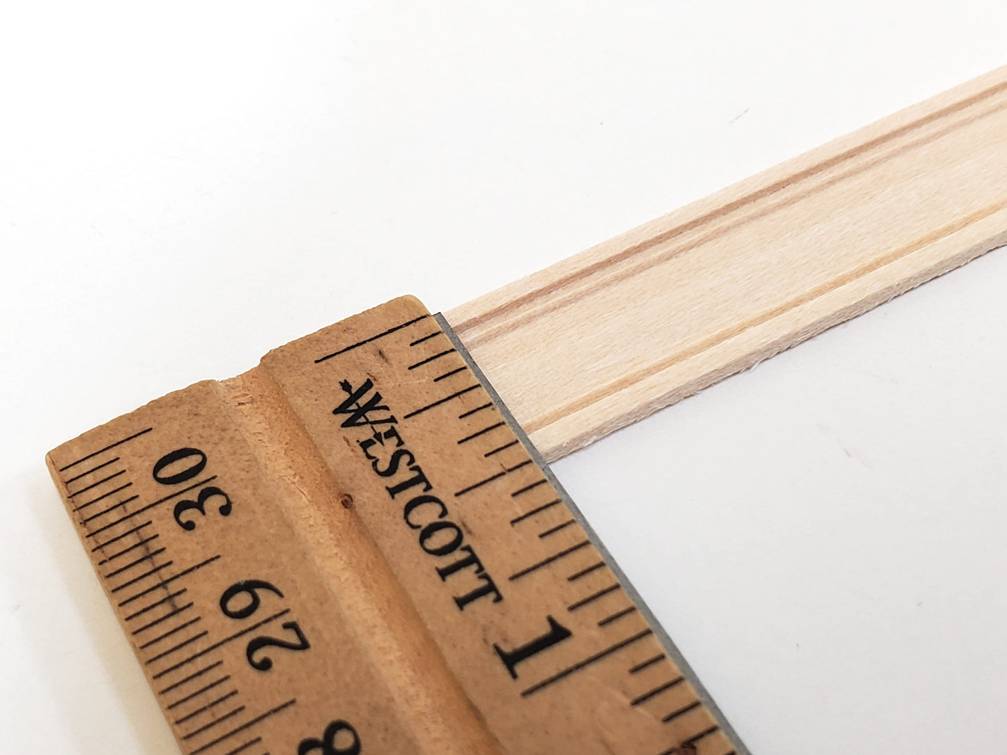 Dollhouse Window Door Casing or Baseboard Molding 1/2" wide x 18" long NE930