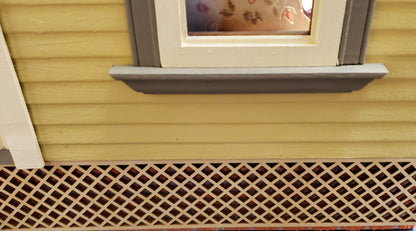 Dollhouse Lattice Decoration Exterior Architectural Detail 1:12 Scale Miniature