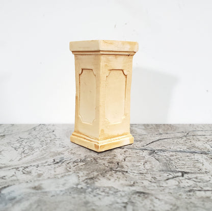 Dollhouse Pedestal for Plants Ferns Decoration Aged Tan 1:12 Scale or Fairy Garden A1002TN