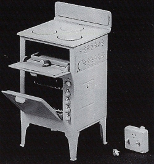 Dollhouse Miniature Moffat Electric Cooker Stove Metal Kit 1:12 Scale Phoenix Models