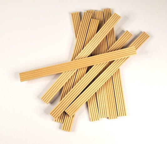 Miniature Grooved Trim Molding 10 Pieces 6" Long x 7/16" Wide 1:12 Scale HW7075