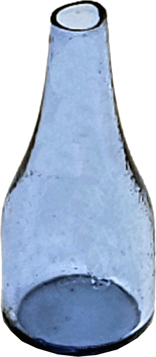 Dollhouse Light Blue Wine Bottle 1:12 Scale Miniature Decoration Drinks