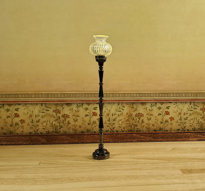 Dollhouse Tall Floor Lamp Battery Light Torchiere 1:12 Scale Miniature