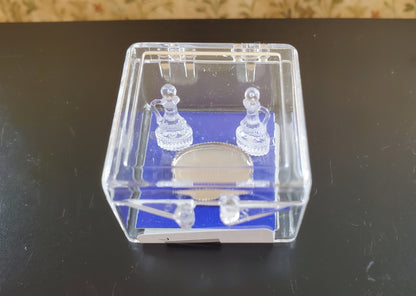 Dollhouse Oil & Vinegar Cruet Set on Silver Tray Chrysnbon 1:12 Scale Miniature