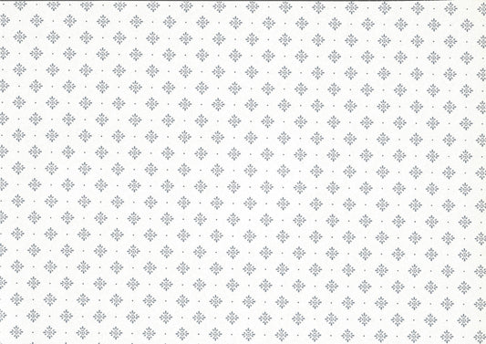 Dollhouse Wallpaper Blue Diamond Stencil on White 3 Sheets 1:12 Scale Miniature
