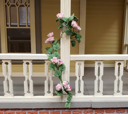 Dollhouse Pink Tropical Flowering Vine 1:12 Scale Miniature Garden Plants