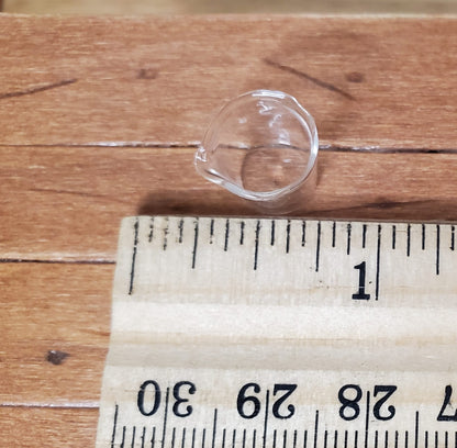 Dollhouse Clear Glass Beaker 1:12 Scale Miniature Kitchen Scientist Lab