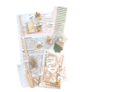 1:144 Scale Dollhouse KIT Tiny Santa's Workshop 2 Level Kit Christmas Decor - Miniature Crush