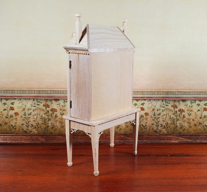 1:144 Scale Dollhouse with Table Unpainted 3 Level Front Opening Miniature - Miniature Crush