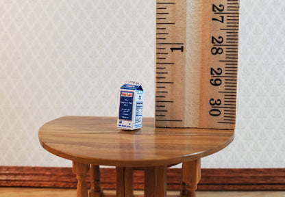 Dollhouse HALF SCALE Carton of Milk 1:24 Miniature Groceries
