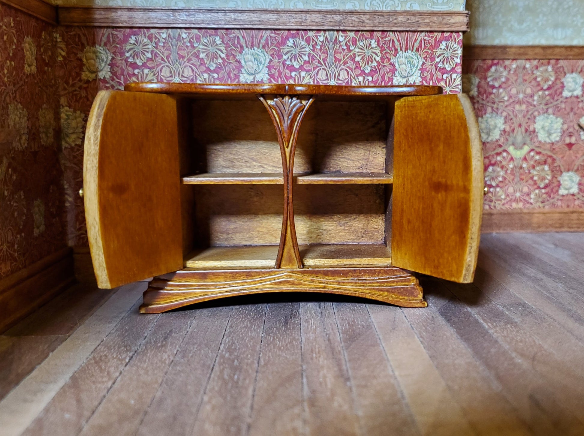 JBM Dollhouse Sideboard Buffet Art Nouveau Style 1:12 Scale Miniature Furniture