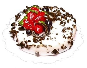 Dollhouse Rocky Road Cheesecake 1:12 Scale Miniature Dessert Food Bakery