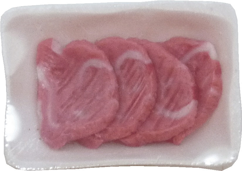 Dollhouse Meat Cuts Wrapped 1:12 Scale Miniature Food Kitchen