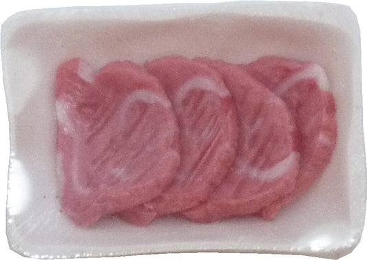 Dollhouse Meat Cuts Wrapped 1:12 Scale Miniature Food Kitchen