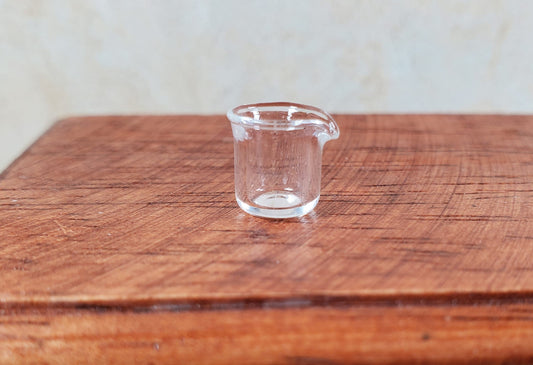 Dollhouse Small Clear Glass Beaker 1:12 Scale Miniature Kitchen Scientist Lab
