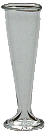 Dollhouse Tall Glass Flute 1:12 Scale Miniature Kitchen Dining Drink