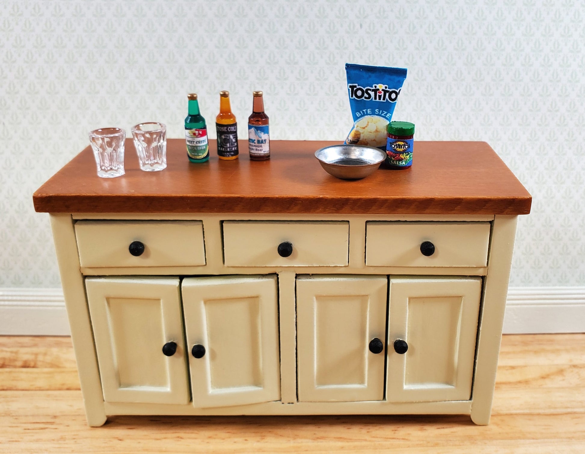 Dollhouse Tostitos Bag of Corn Chips & Salsa 1:12 Scale Miniature Food Kitchen