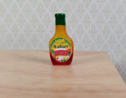 Dollhouse Italian Salad Dressing Bottle 1:12 Scale Miniature Food Groceries
