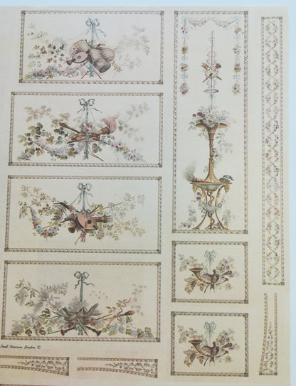 Dollhouse Miniature Wallpaper Music Room Theme Wall Panels Mural 1:12 Scale