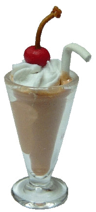 Dollhouse Chocolate Shake 1:12 Scale Miniature Food Dessert Kitchen