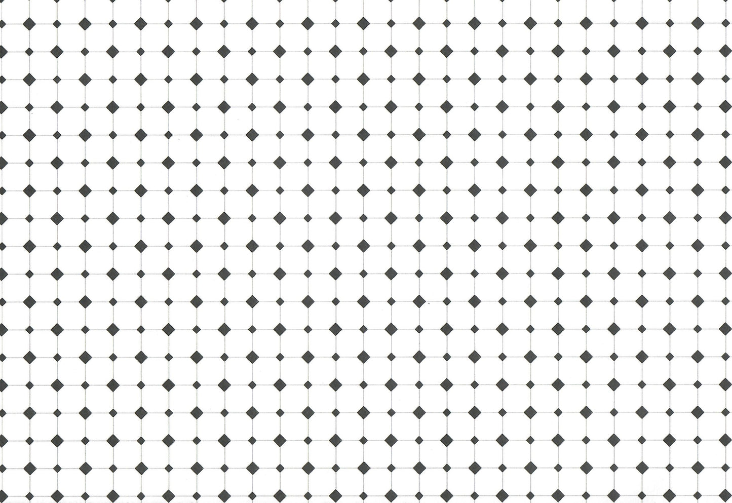 Dollhouse HALF SCALE Diamond Tile Paper Floor 3 Sheets 1:24 Miniature