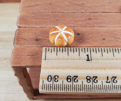Dollhouse Large Hot Cross Buns 5pcs 1:12 Scale Miniature Kitchen Food Bakery