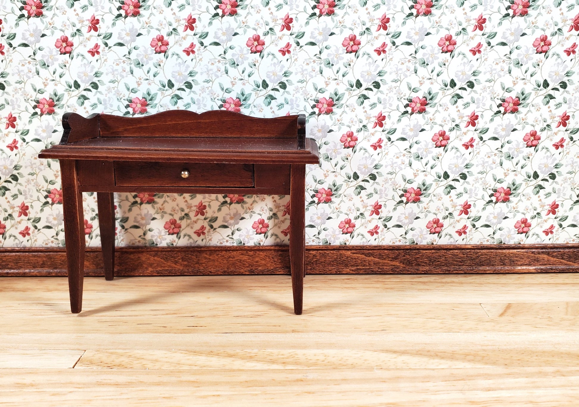 Dollhouse Wallpaper Wild Roses Floral 1:12 Scale by MiniatureCrush