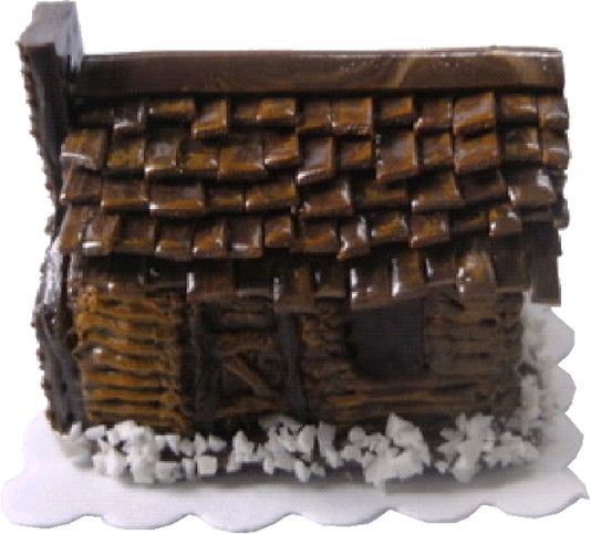 Dollhouse Log Cabin Chocolate House 1:12 Scale Miniatures Treat Food Bakery
