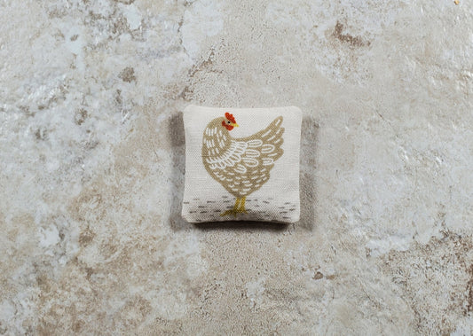 Dollhouse Miniature Tan Hen 1:12 Scale 1 1/2"