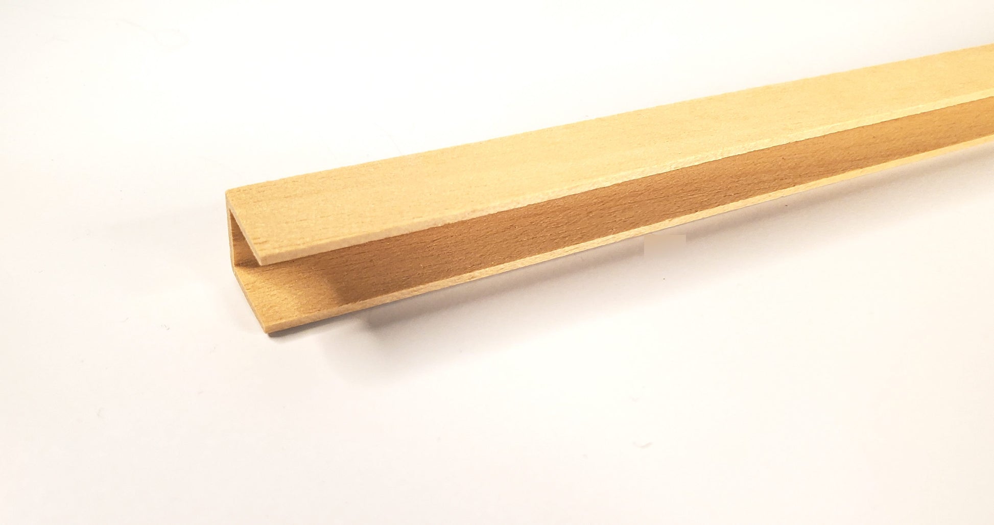 Miniature Channel Molding Trim 1/2" x 1/2" x 18" long Dollhouses Scale Model Building