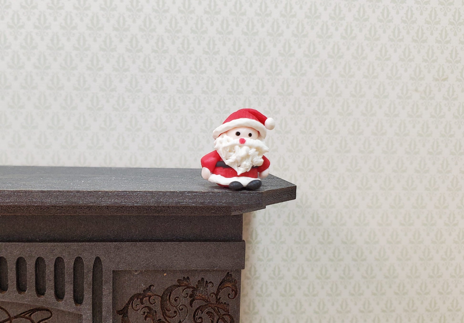 Dollhouse Santa Claus 1:12 Scale Miniature Accessories Toys Decoration Christmas
