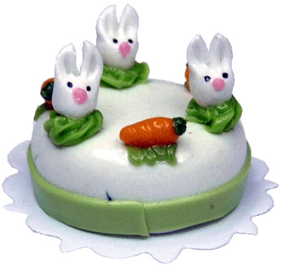 Dollhouse Easter Bunny Cake 1:12 Scale Miniature Kitchen Dessert Food Bakery