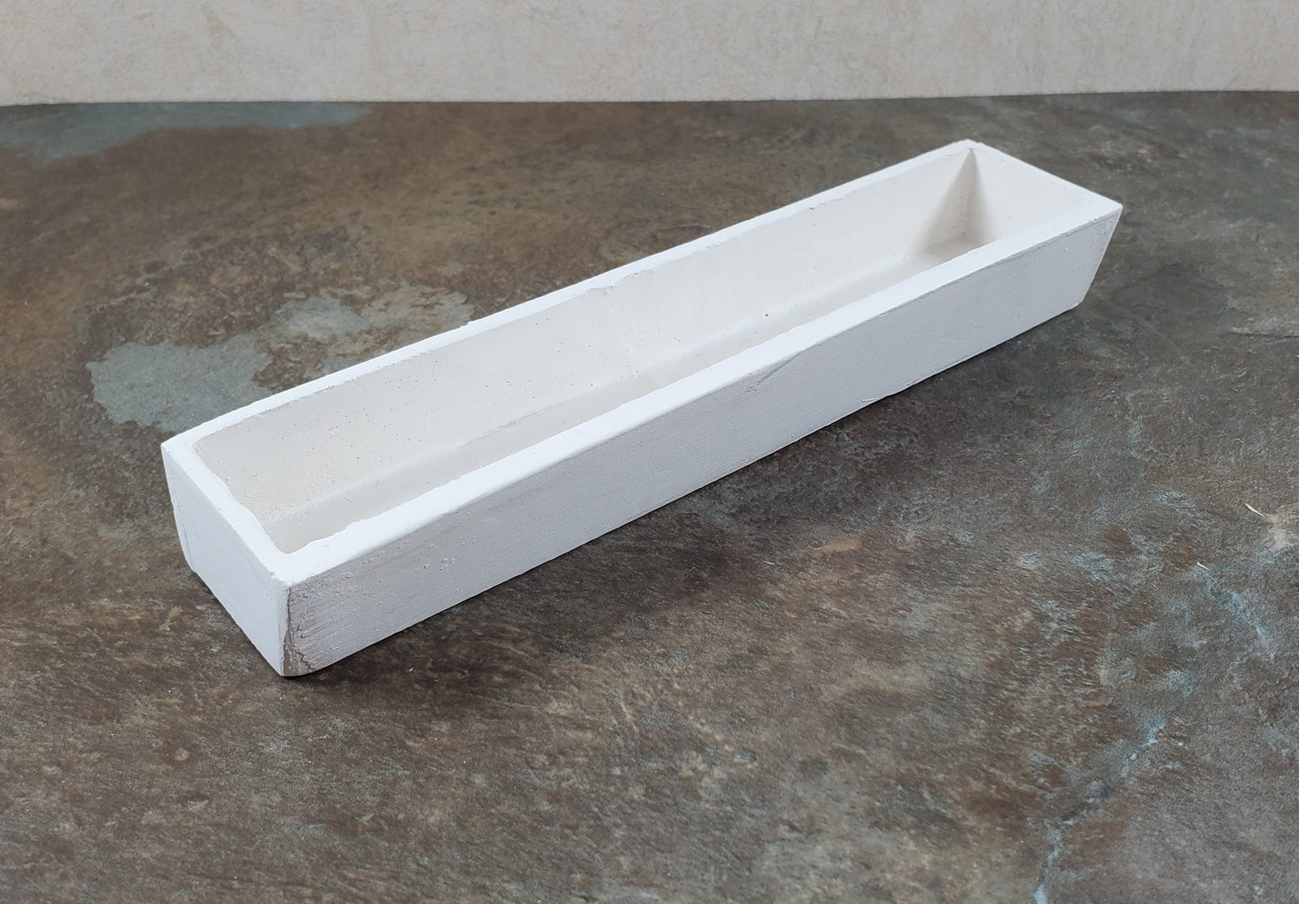 Dollhouse Garden Window or Flower Box 1:6 Scale White Wood 5.75" long
