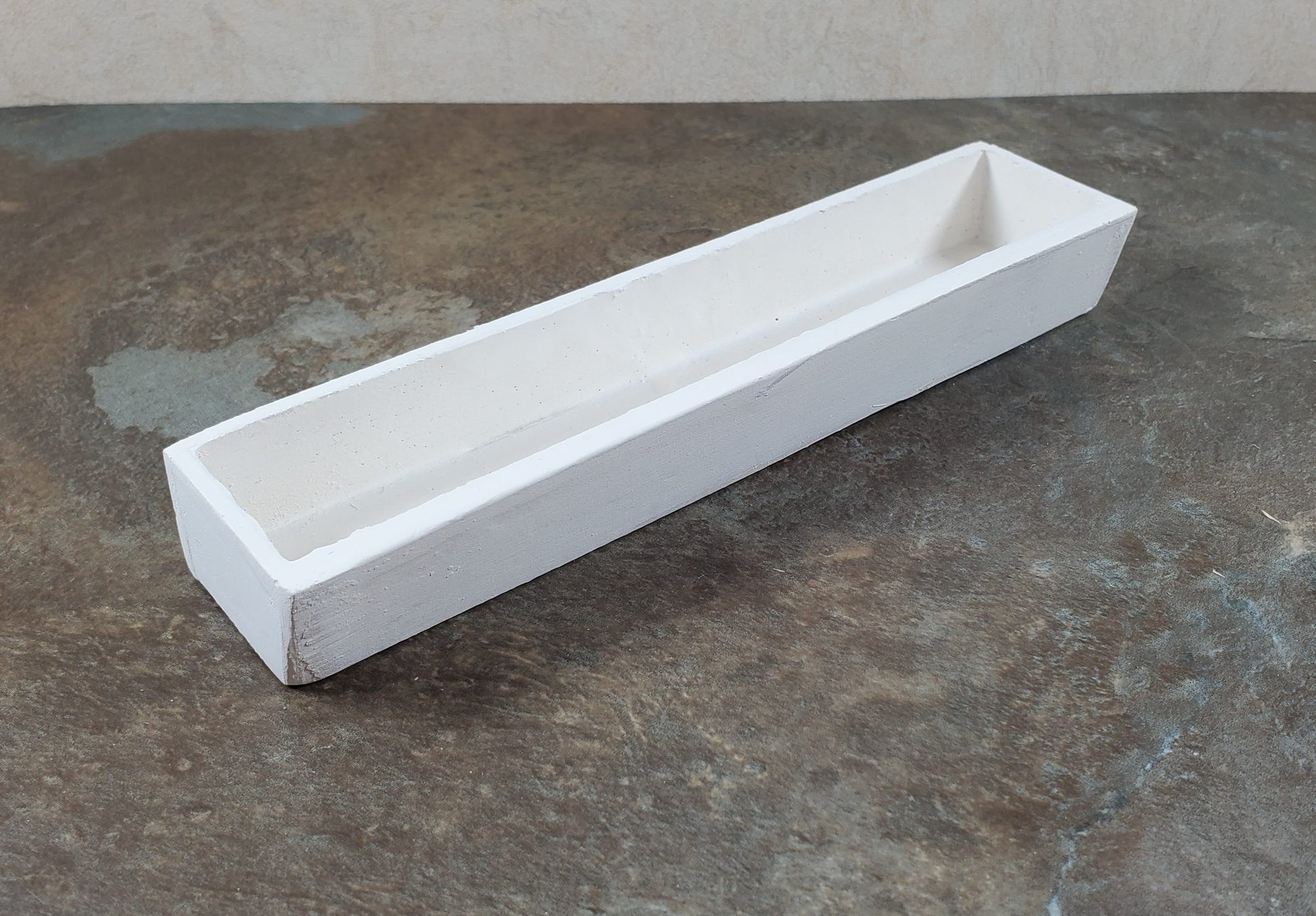 Dollhouse Garden Window or Flower Box 1:6 Scale White Wood 5.75" long