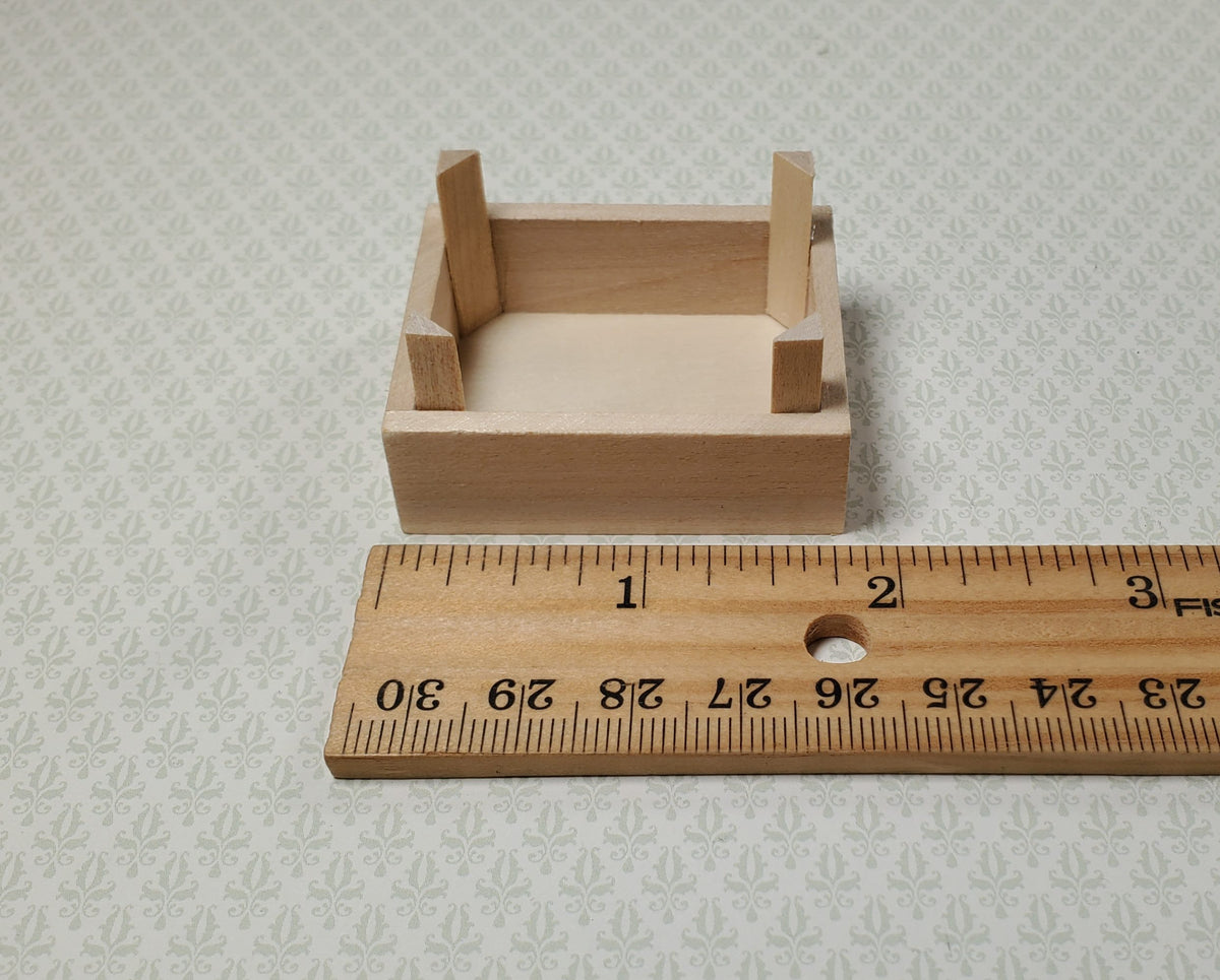 Dollhouse Miniature Fruit or Vegetable Crates x2 Stackable 1:12 Scale Wood