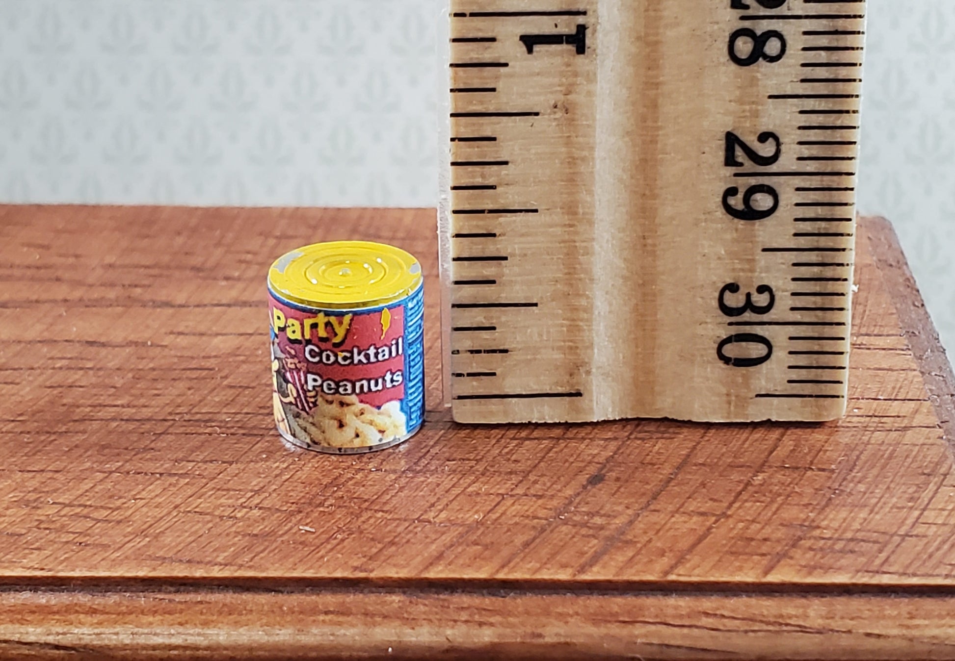 Dollhouse Peanuts Can Cocktail Party Style 1:12 Scale Miniature Food Groceries
