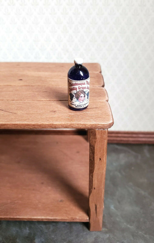 Dollhouse Miniature Grape Juice Old Fashion Style 1:12 Scale Food Groceries