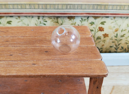 Dollhouse Round Tilted Lab Jar Real Glass Mad Scientist 1:12 Scale Miniature