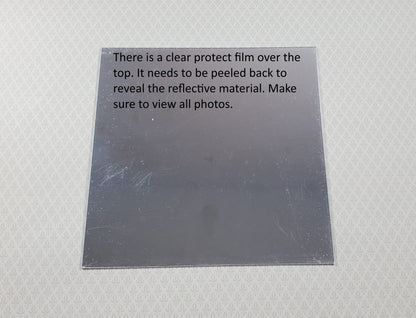 Mirror Material Cut with Scissor Self Adhesive 6"x 6" Protective Film