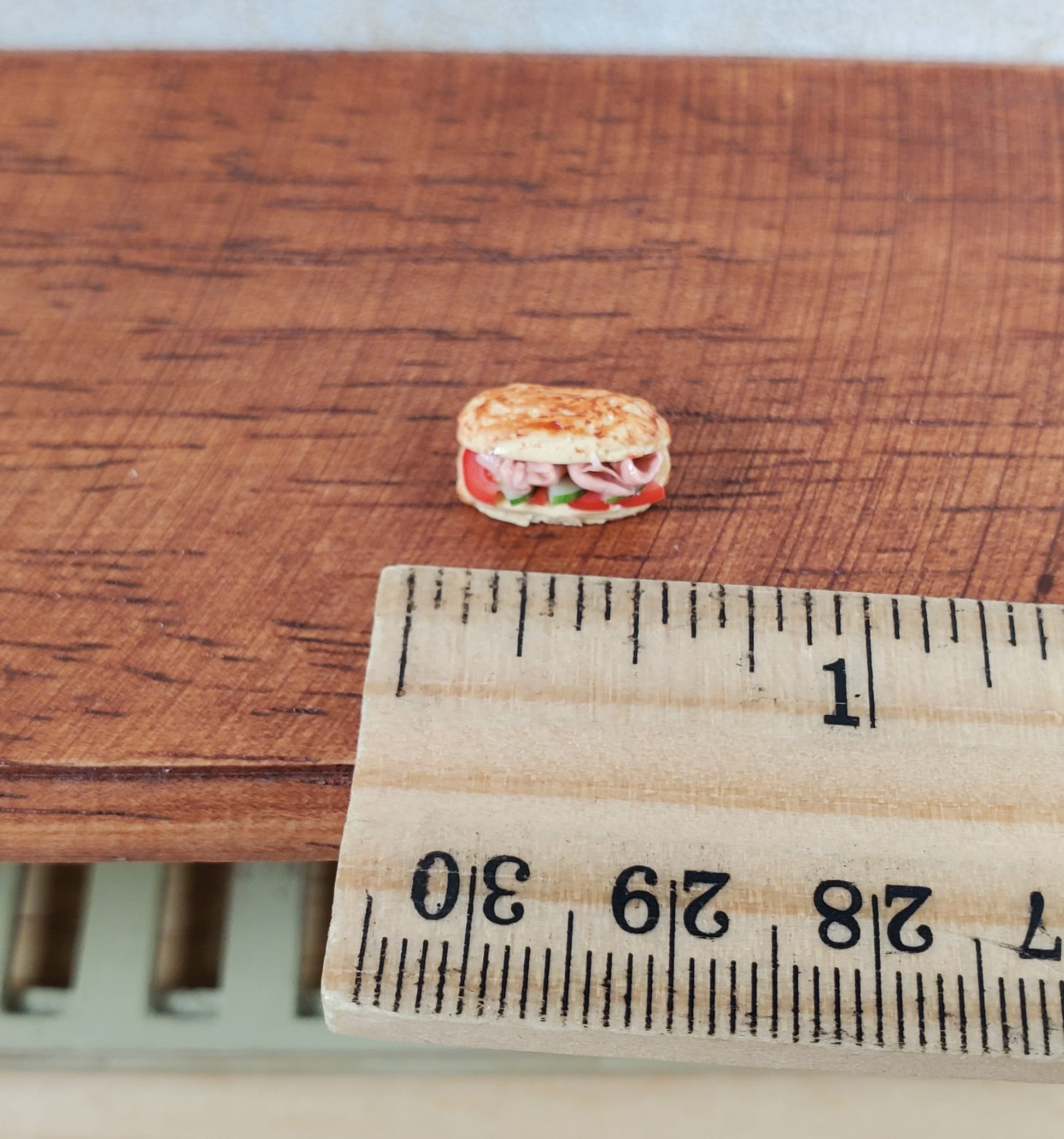Dollhouse HALF SCALE Subway Sandwich Hoagie 1:24 Miniature Food