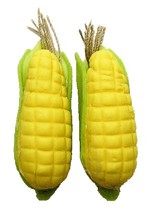 Dollhouse Ears of Corn on the Cob 2 Pieces 1:12 Scale Food Kitchen