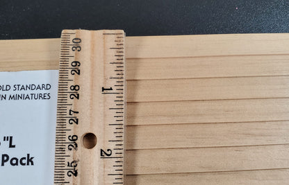 Dollhouse Clapboard Siding Panels 3/8" Lap Wood Paneling x10 Sheets 18" Long