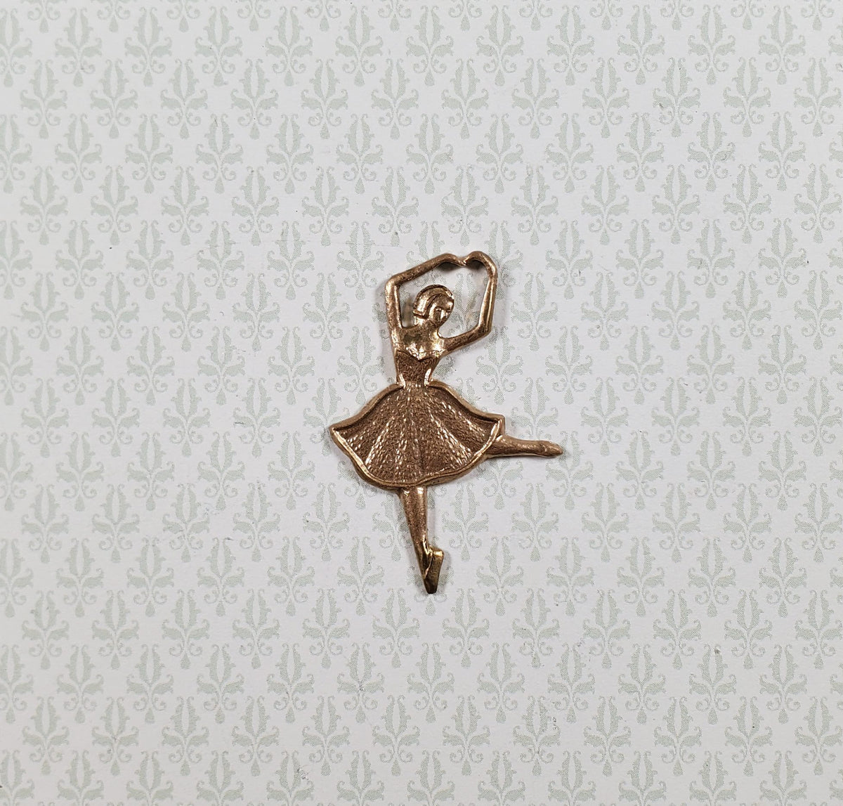 Ballerina Gold Metal Embellishment Wall Art 1 3/8"
