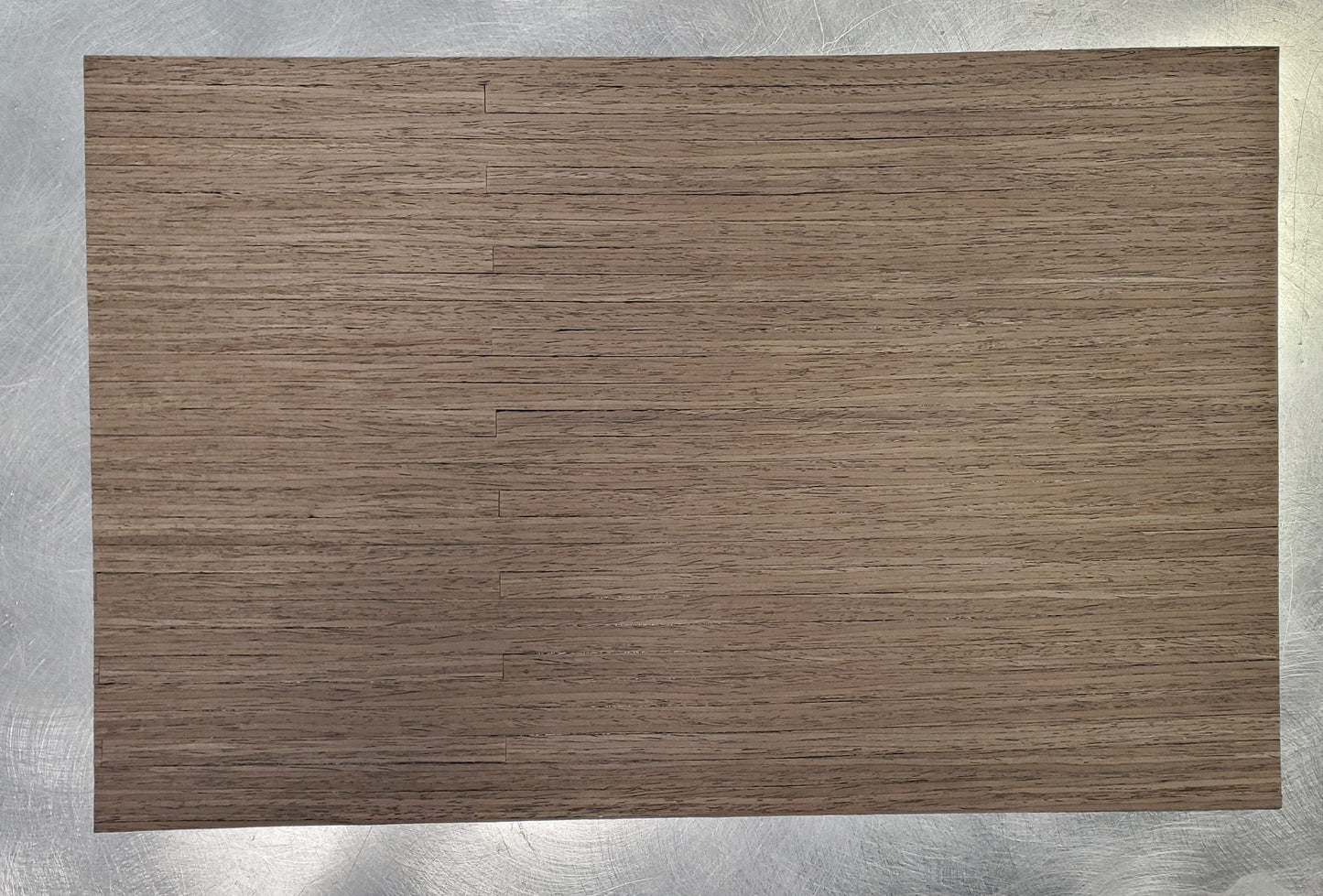 Dollhouse Miniature Dark Real Wood Flooring 3/8" Wide Planks 1:12 Scale 17 x 11