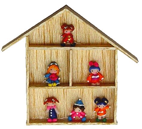 Dollhouse Doll Collection Shadowbox 1:12 Scale Miniature Decor Accessories Toys