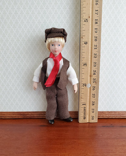 Dollhouse Victorian Boy Son Doll Porcelain Semi-Poseable 1:12 Scale Family