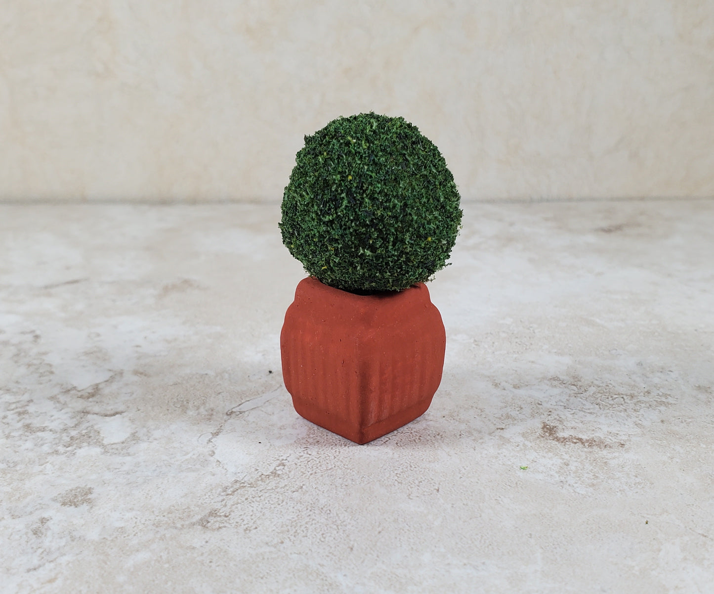Dollhouse Square Terra Cotta Planter 1:12 Scale Miniature